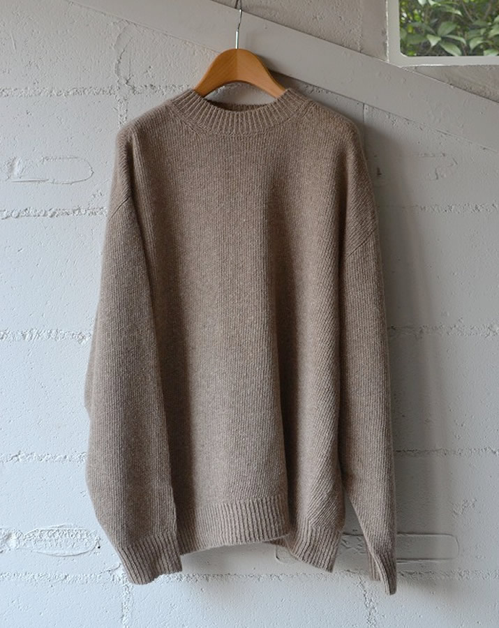 COMOLI CASHMERE KNIT カシミヤ ナチュラル 2