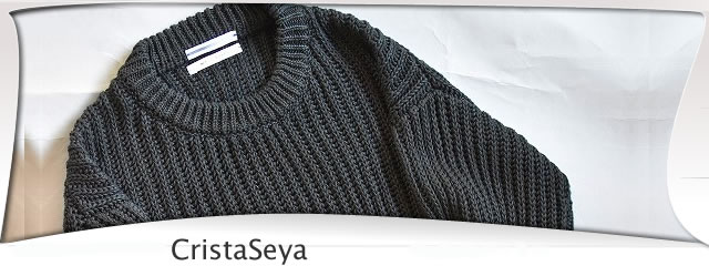 CristaSeya / linen ribbed 3yarns sweater-curamel.com