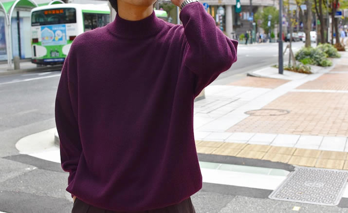 HERILL cashmere vintage mock knit サイズ1