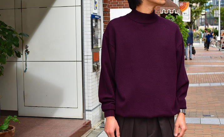 HERILL cashmere vintage mock knit サイズ1